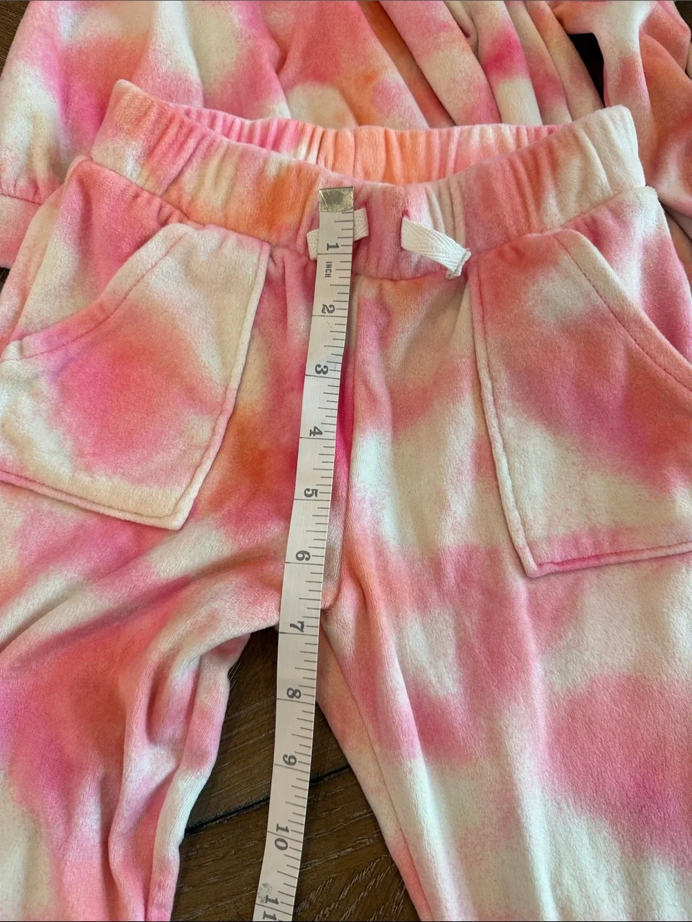 Cat & Jack Pink Tie-Dye and Cream Leopard Ruffle Pajama Set Duo
